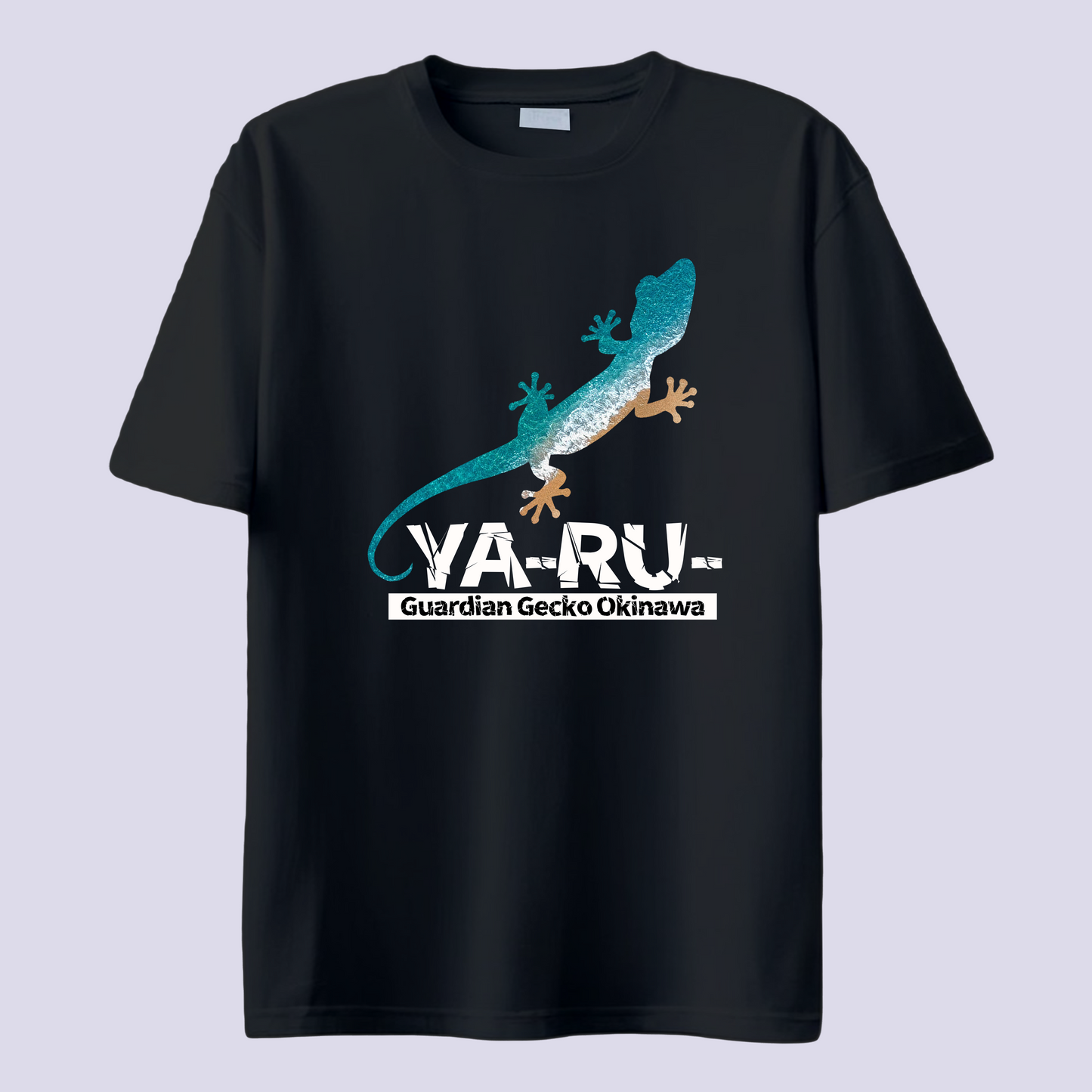 YA-RU- ヤールー海 / 黒T (Gardian Gecko)