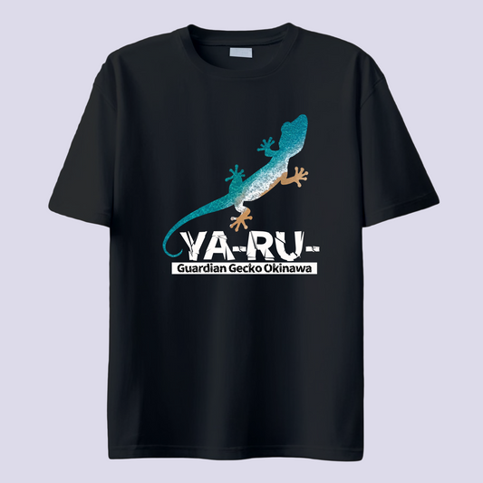 YA-RU- ヤールー海 / 黒T (Gardian Gecko)