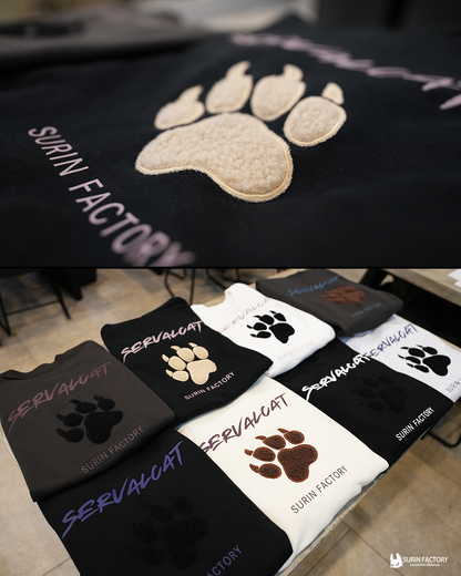 WILD PAW刺繍トレーナー / こげ茶