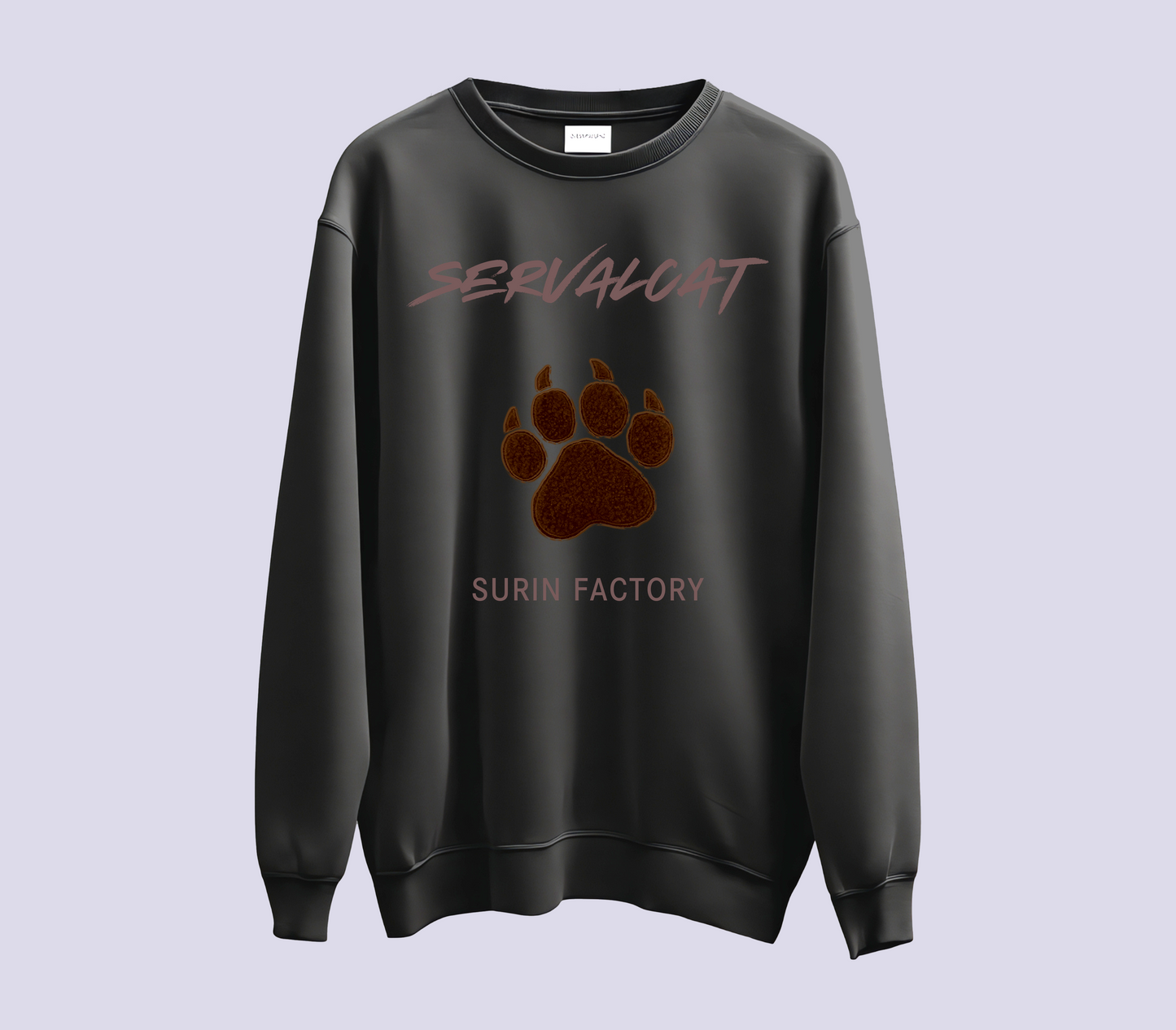 WILD PAW刺繍トレーナー / こげ茶