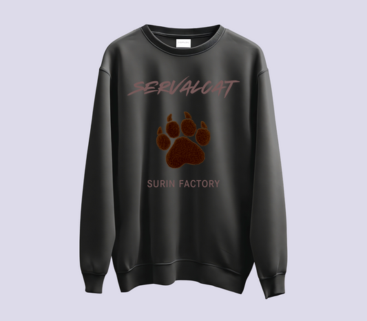 WILD PAW刺繍トレーナー / こげ茶