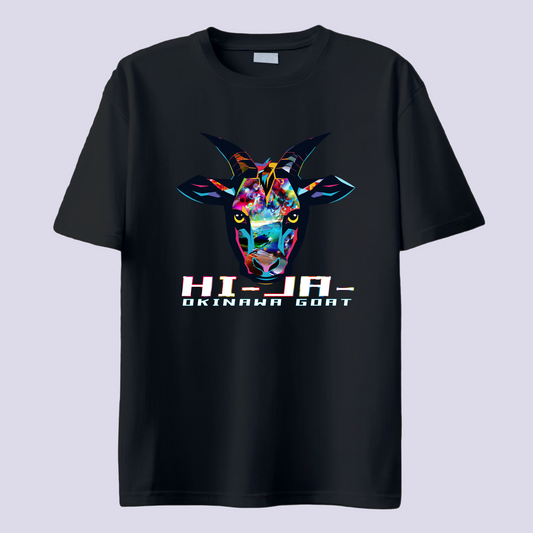 HI-JA- ヒージャー  歌舞伎 / 黒T（島ヤギ Okinawa goat Kabuki）