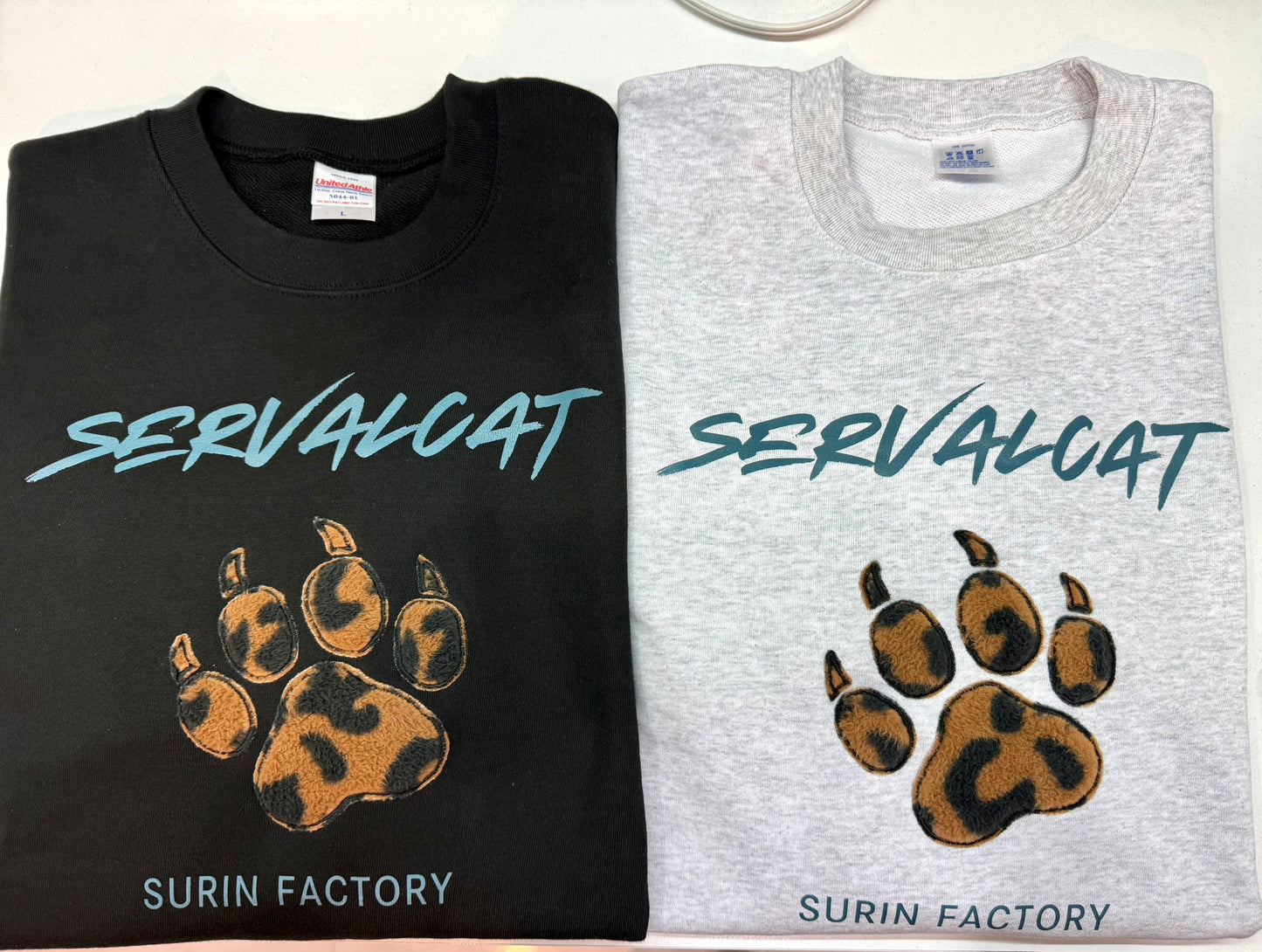 WILD PAW刺繍トレーナー / ヒョウ柄