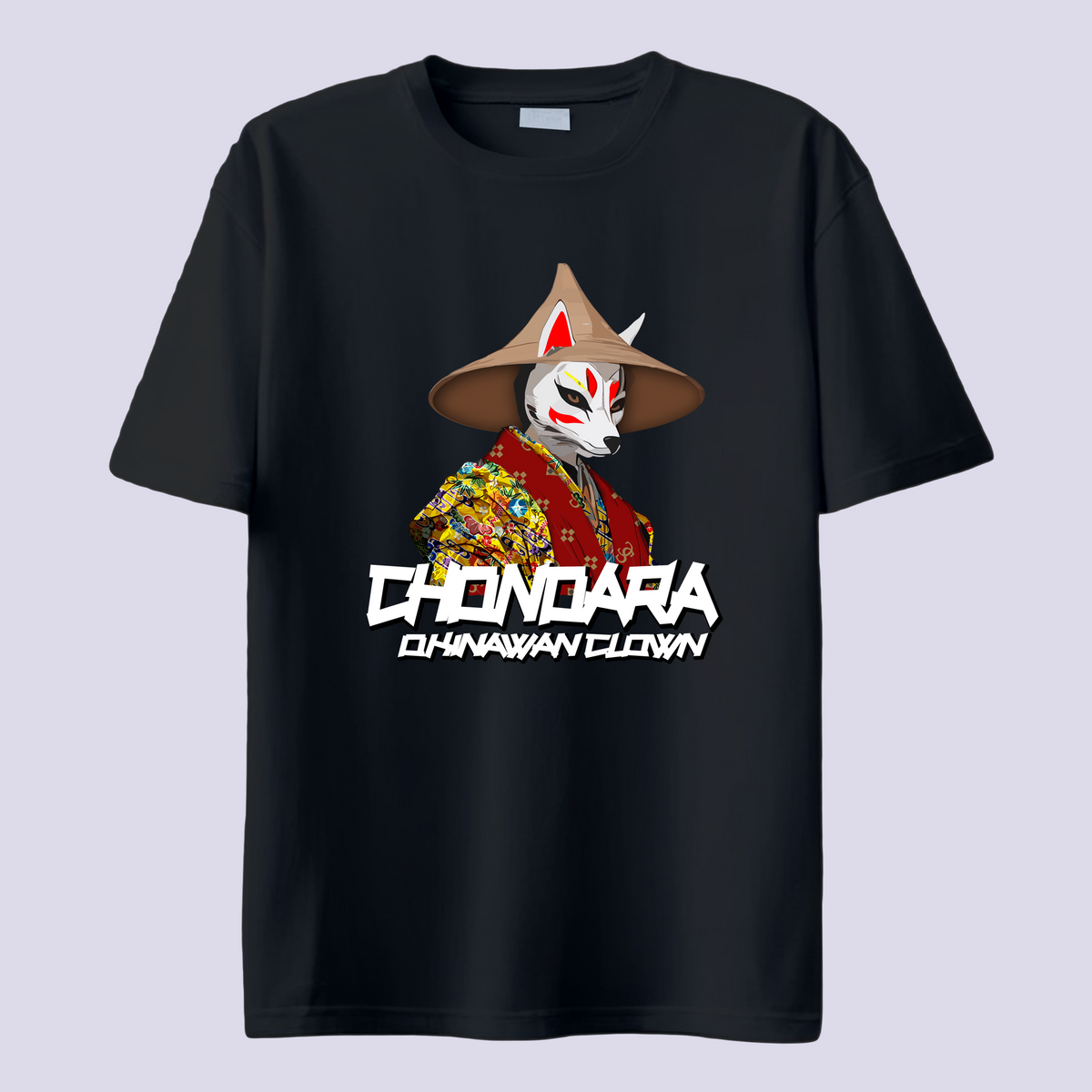 沖縄エイサー チョンダラー 黒T｜CHONDARA - OKINAWAN CLOWN Tshirt