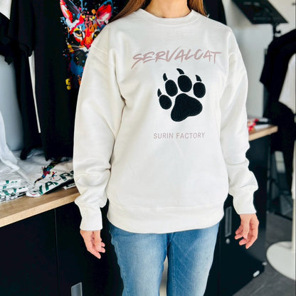 WILD PAW刺繍トレーナー / 黒