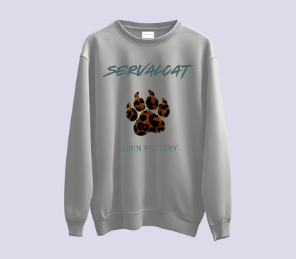 WILD PAW刺繍トレーナー / ヒョウ柄