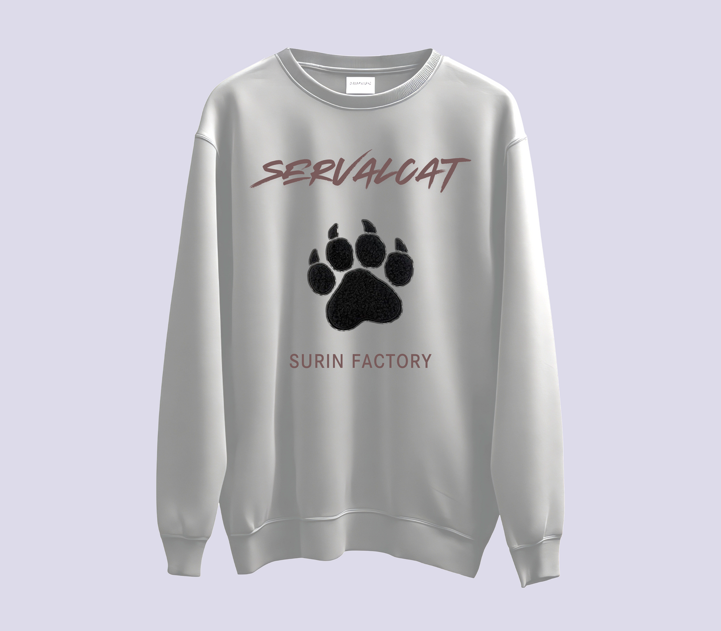 WILD PAW刺繍トレーナー / 黒