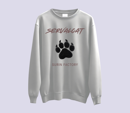 WILD PAW刺繍トレーナー / 黒