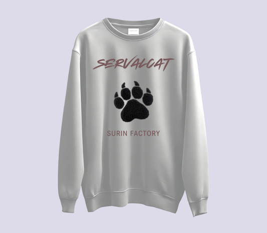 WILD PAW刺繍トレーナー / 黒