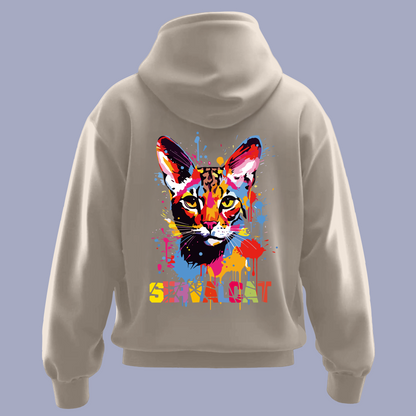 SERVALCATサーバルキャット①（バックプリント）/ パーカー