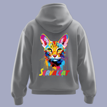 SERVALCATサーバルキャット③（バックプリント）/パーカー